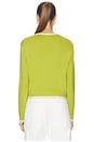 view 3 of 4 Saylor Lux Cotton Cashmere in Lime