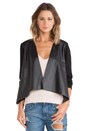 view 1 of 4 Candy Ponti w/ Faux Leather Jacket in Black