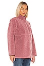 view 2 of 4 Albany Lux Faux Sherpa Jacket in Dusty Rose