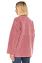 view 3 of 4 Albany Lux Faux Sherpa Jacket in Dusty Rose