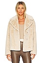 view 1 of 5 CHAQUETA RAQUEL REAL FUR in Taupe