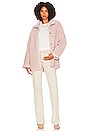 view 5 of 5 MANTEAU ALBANY REVERSIBLE SHERPA in Petal