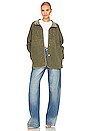 view 5 of 5 Albany Reversible Sherpa Coat in Sage