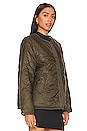 view 3 of 5 Marissa Reversible Quilted Sherpa Jacket in Army