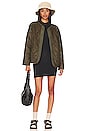 view 5 of 5 Marissa Reversible Quilted Sherpa Jacket in Army