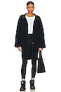 view 1 of 5 Cara Reversible Sherpa Coat in Navy
