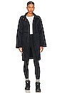 view 2 of 5 Cara Reversible Sherpa Coat in Navy