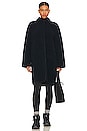 view 3 of 5 Cara Reversible Sherpa Coat in Navy