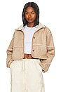 view 1 of 5 Kelly Reversible Sherpa Jacket in Sand