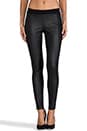view 1 of 6 Leticia Ponti w/ Faux Leather Legging in Black/Black in Black & Black