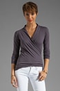 view 1 of 3 Gauzy Whisper Classics Meri Wrap Top in Cannon