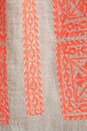 view 4 of 4 Adele Embroidered Crinkle Gauze Blouse in Milk/Coral in Milk & Coral