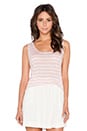 view 1 of 3 Caddy Linen Stripe Tank in Pink
