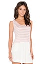 view 2 of 3 Caddy Linen Stripe Tank in Pink