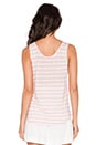 view 3 of 3 Caddy Linen Stripe Tank in Pink