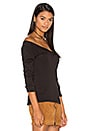 view 2 of 4 Devon Off Shoulder Top in Black