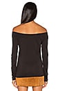 view 3 of 4 Devon Off Shoulder Top in Black