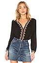 view 1 of 5 TOP MANGA LARGA REMI in Black