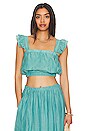view 1 of 4 Gracen Top in Turquoise