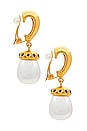 view 3 of 3 MADONA 귀걸이 in Pearl & Clear Quartz
