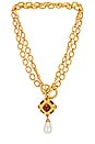 view 1 of 3 Emilia Necklace in Amethyst Quartz, Ruby Quartz, Citrine Quartz & Pearl