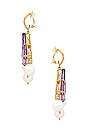 view 2 of 2 Mykonos Earrings in Amethyst Quartz