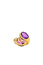 view 1 of 3 BAGUE SANTORINI in Amethyst Quartz & Pink Quartz