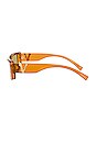 view 3 of 3 GAFAS DE SOL VIRTUS RECTANGLE in Transparent Orange & Green