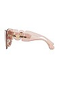 view 3 of 3 Medusa Biggie Cat Eye in Transparent Pink