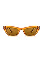 view 1 of 3 Rock Icons Rectangle in Transparent Orange & Dark Bronze