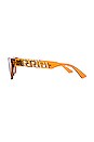 view 3 of 3 Rock Icons Rectangle in Transparent Orange & Dark Bronze