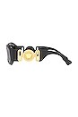 view 3 of 3 Medusa Rectangle Sunglasses in Black