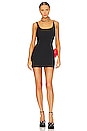 view 1 of 4 Spugna Monogram Mini Dress in Black