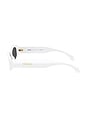 view 3 of 3 Rectangle Sunglasses in White