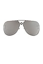view 1 of 3 Aviator Sunglasses in Silver