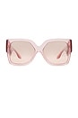 view 1 of 3 Square Sunglasses in Pink