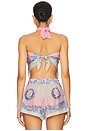 view 3 of 4 Beachwear Top in Pastel Pink & Light Grey