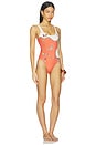 view 2 of 4 MAILLOT DE BAIN 1 PIÈCE STOLEN JEWELS  in Orange, White, & Gold