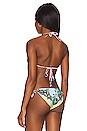 view 3 of 4 Tresor De La Mer Triangle Bikini Top in Giallo & Multicolor