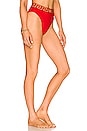 view 2 of 4 Brazilian Bikini Bottom in Red