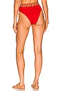 view 3 of 4 Brazilian Bikini Bottom in Red