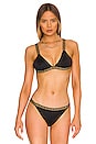 view 1 of 4 Triangle Bikini Top in Black