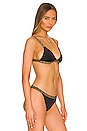 view 2 of 4 Triangle Bikini Top in Black