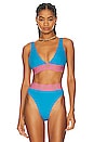 view 1 of 4 La Vacanza Bikini Top in Blue