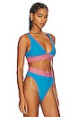 view 2 of 4 La Vacanza Bikini Top in Blue