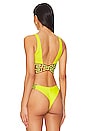 view 3 of 4 Bikini Top in Mimosa & Camel Yellow