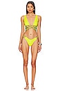 view 4 of 4 Bikini Top in Mimosa & Camel Yellow