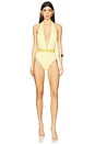 view 1 of 3 Swim One piece in Pale Yellow & Dusty Lavender