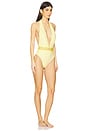 view 2 of 3 Swim One piece in Pale Yellow & Dusty Lavender