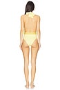 view 3 of 3 Swim One piece in Pale Yellow & Dusty Lavender